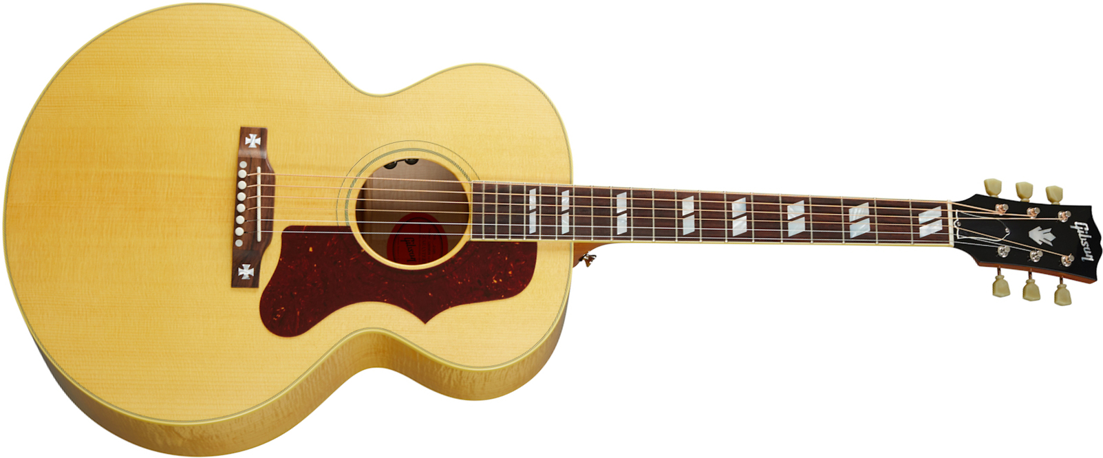 Gibson J-185 Original 2020 Jumbo Epicea Erable Rw - Antique Natural - Elektro-akoestische gitaar - Main picture