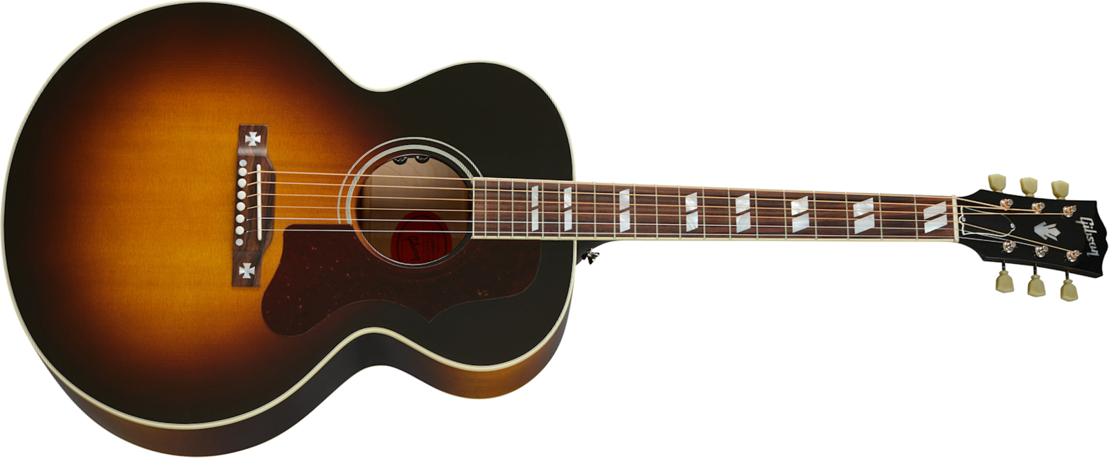 Gibson J-185 Original 2020 Jumbo Epicea Erable Rw - Vintage Sunburst - Elektro-akoestische gitaar - Main picture