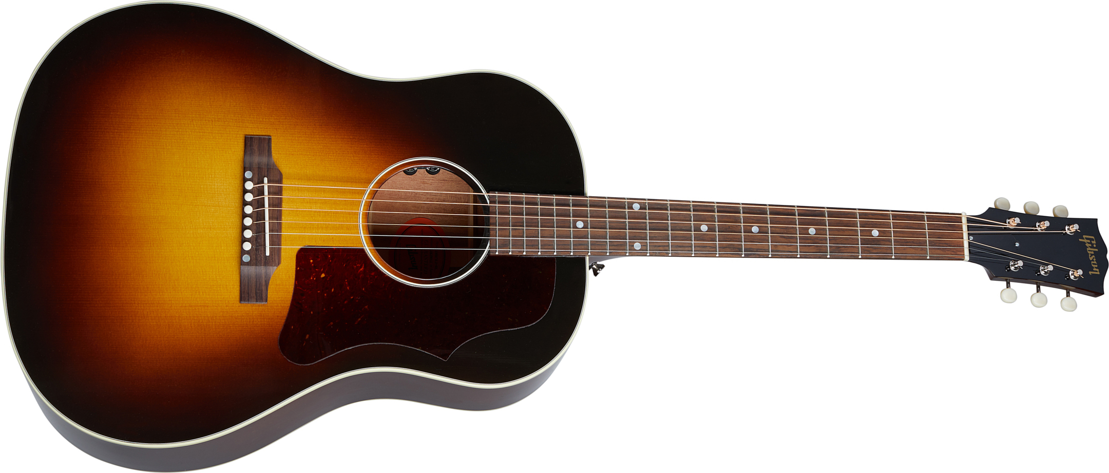 Gibson J-45 50s Original 2020 Dreadnought Epicea Acajou Rw - Vintage Sunburst - Elektro-akoestische gitaar - Main picture