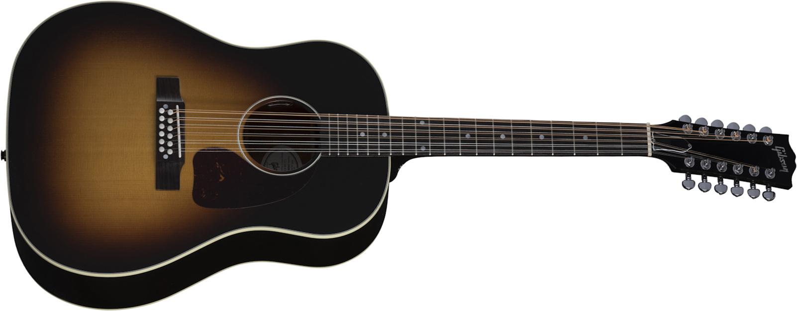 Gibson J-45 Standard 12-string Modern Dreadnought 12c Epicea Acajou Rw - Vintage Sunburst - Elektro-akoestische gitaar - Main picture