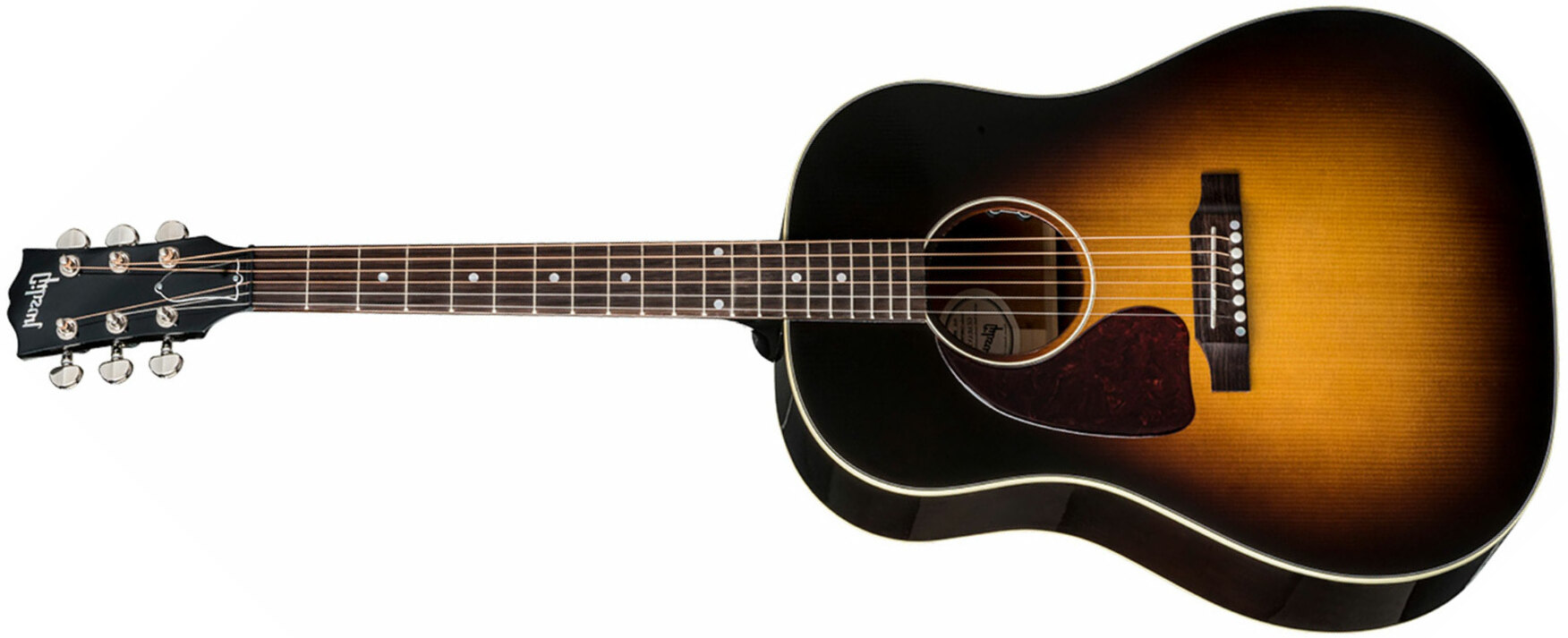 Gibson J-45 Standard Lh Dreadnought Gaucher Epicea Acajou Rw - Vintage Sunburst - Elektro-akoestische gitaar - Main picture