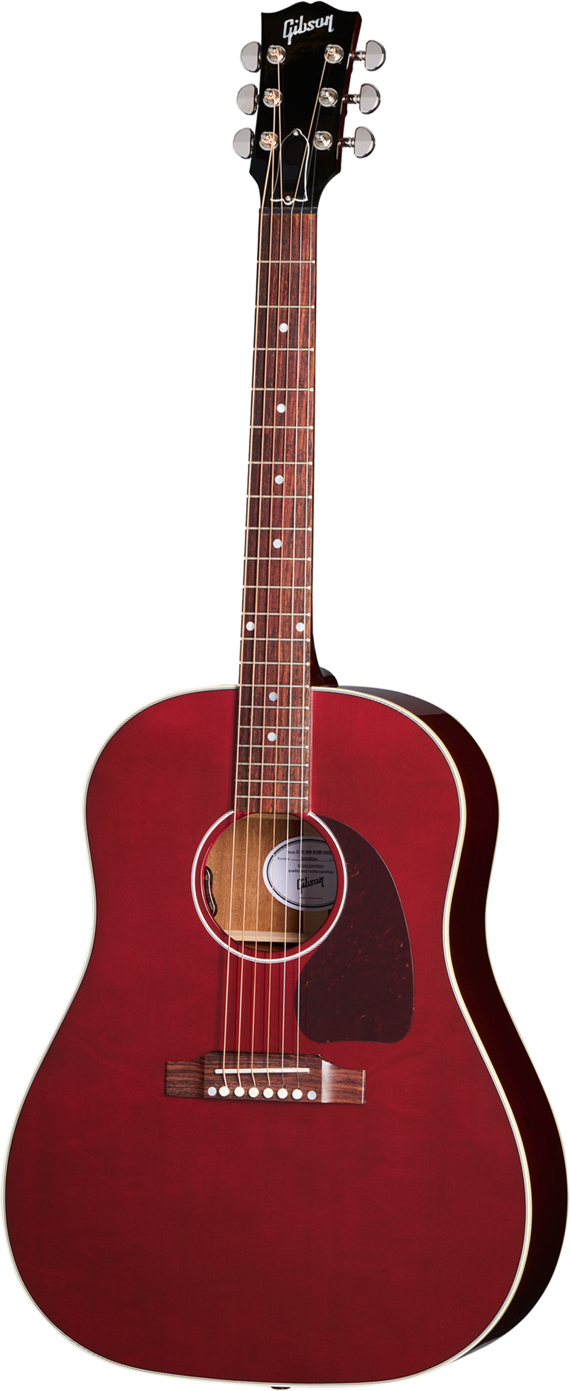 Gibson J45 Standard Modern Dreadnought Epicea Acajou Rw - Wine Red - Volksgitaar - Main picture