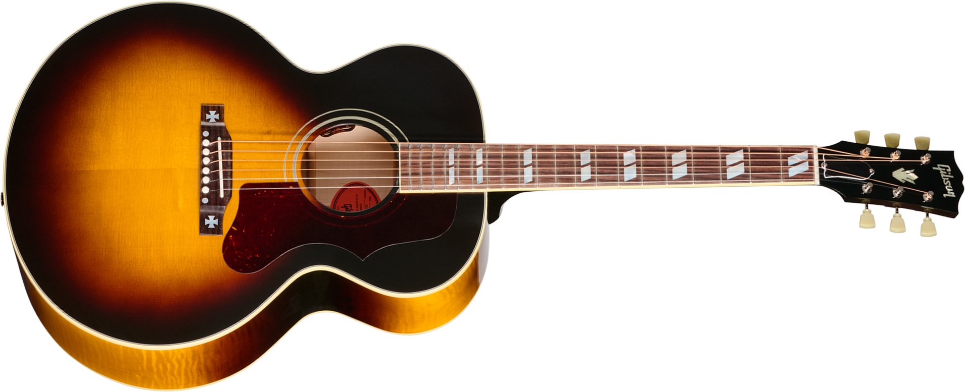 Gibson J185 Original (baggs Hifi Dna) Jumbo Epicea Erable Rw - Vintage Sunburst - Folk gitaar - Main picture