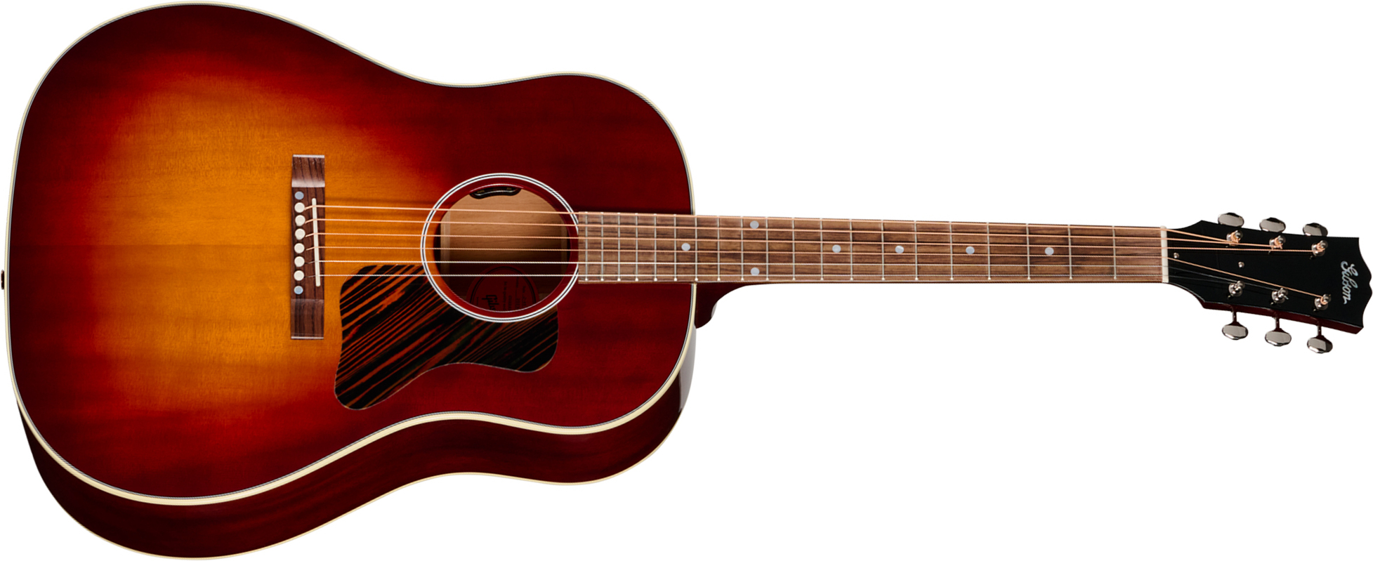 Gibson J45 50s Original (baggs Hifi Dna) Dreadnought Epicea Acajou Rw - Autumn Burst - Folk gitaar - Main picture