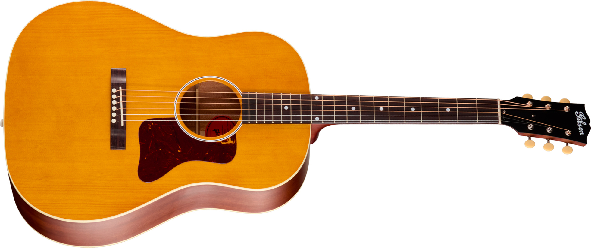 Gibson J45 Century 12-fret Dreadnought Shsc Epicea Acajou Rw - Vintage Amber Satin - Folk gitaar - Main picture