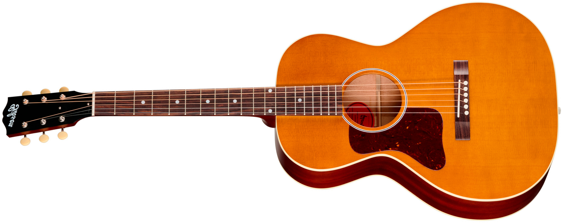 Gibson L00 Century 12-fret Lh Parlor Shsc Gaucher Epicea Acajou Rw - Vintage Amber Satin - Folk gitaar - Main picture