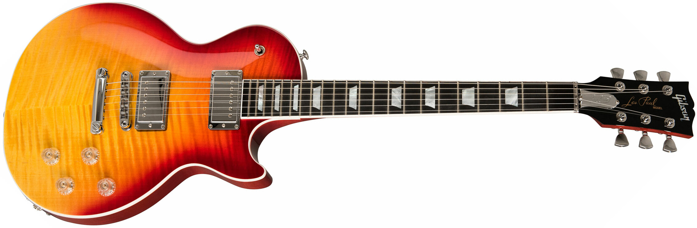 Gibson Les Paul Hp-ii High Performance 2019 2h Ht Ric - Heritage Cherry Fade - Enkel gesneden elektrische gitaar - Main picture