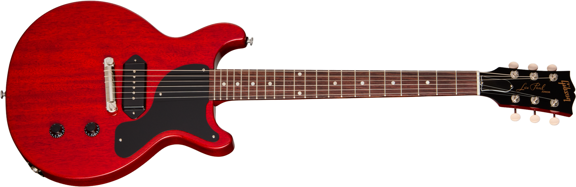 Gibson Les Paul Junior Dc Usa 2s P90 Ht Rw - Vintage Cherry - Double cut gitaar - Main picture