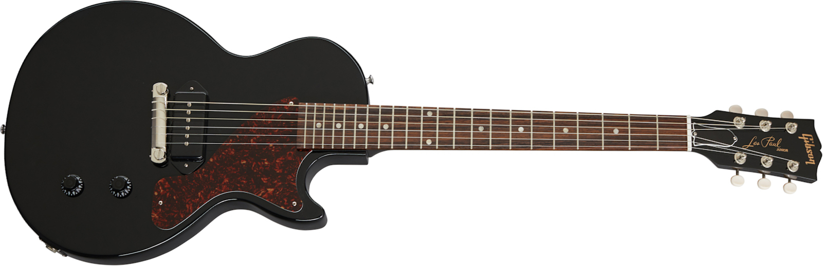 Gibson Les Paul Junior Original 2020 P90 Ht Rw - Ebony - Enkel gesneden elektrische gitaar - Main picture