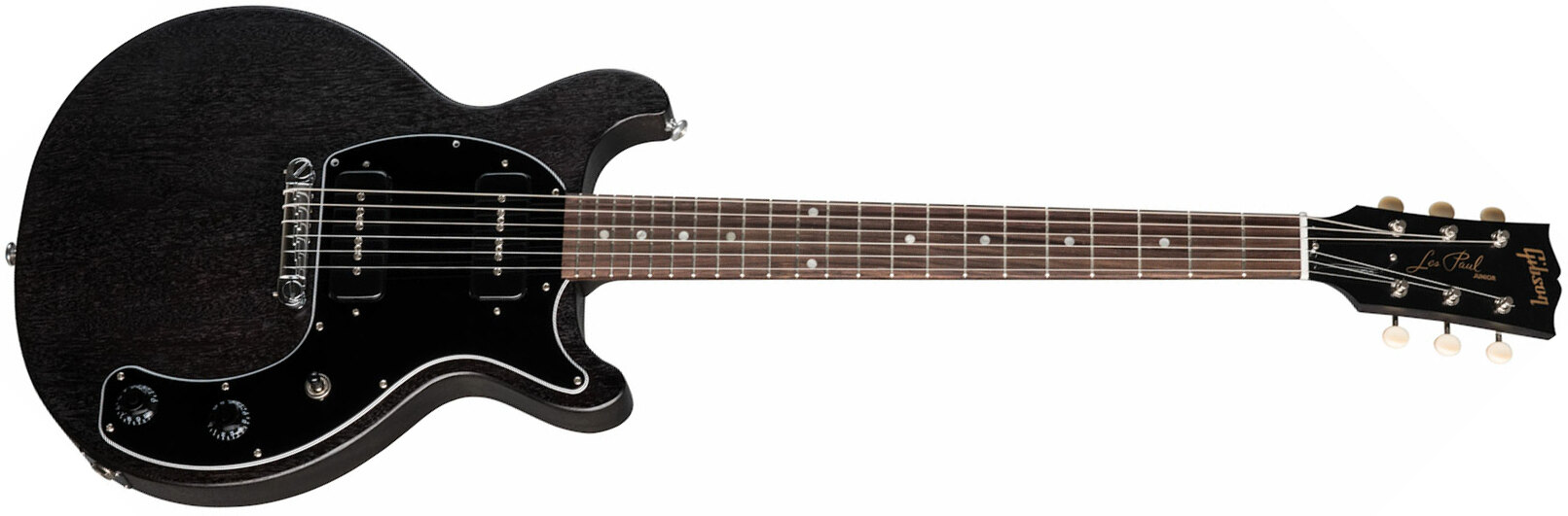Gibson Les Paul Special Tribute Dc Modern P90 - Worn Ebony - Guitarra eléctrica de doble corte. - Main picture