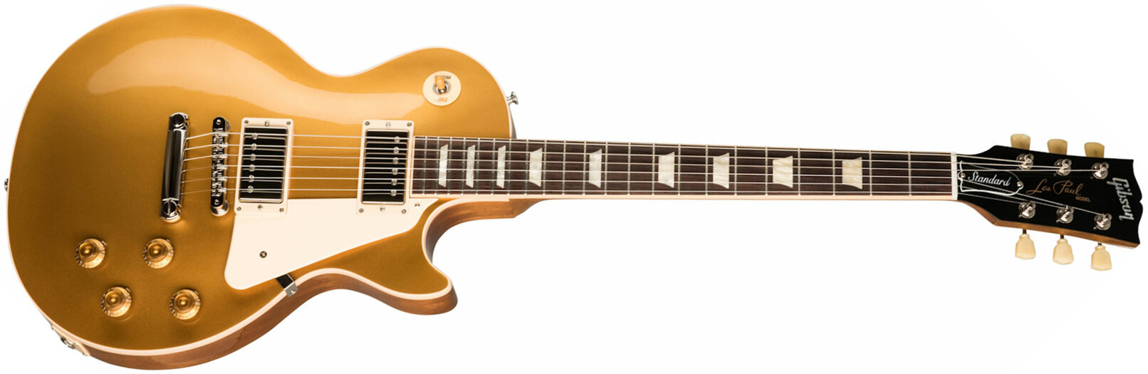 Gibson Les Paul Standard 50s Original 2h Ht Rw - Gold Top - Enkel gesneden elektrische gitaar - Main picture