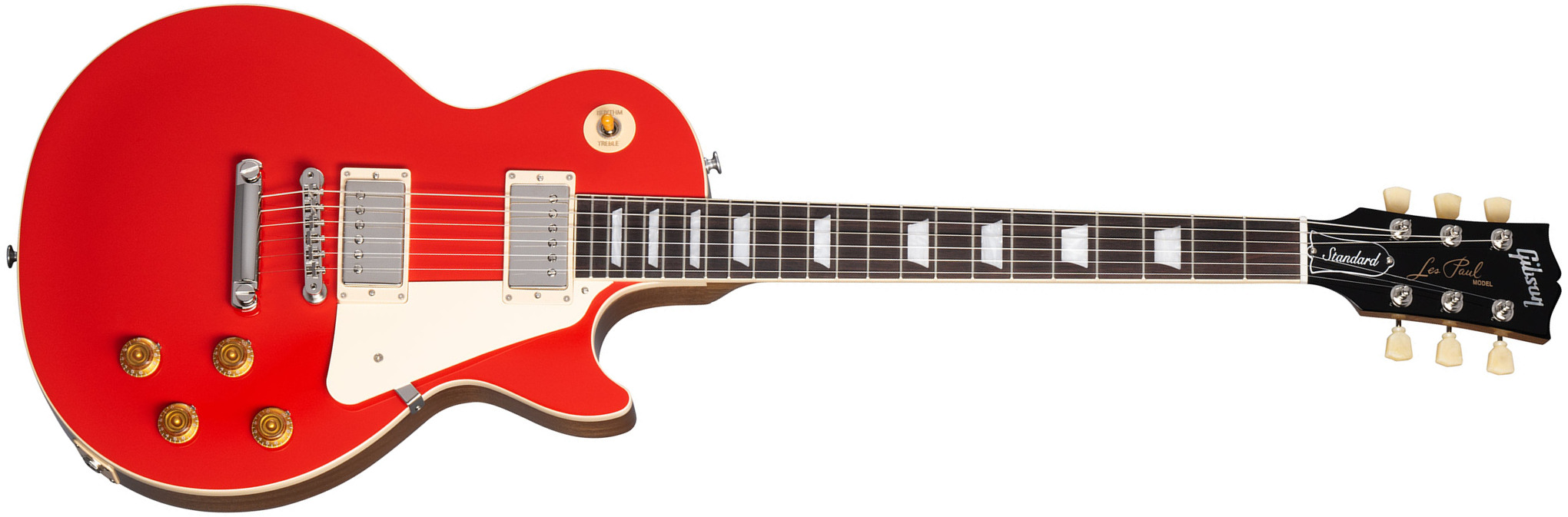 Gibson Les Paul Standard 50s Plain Top Custom Color 2h Ht Rw - Cardinal Red - Enkel gesneden elektrische gitaar - Main picture