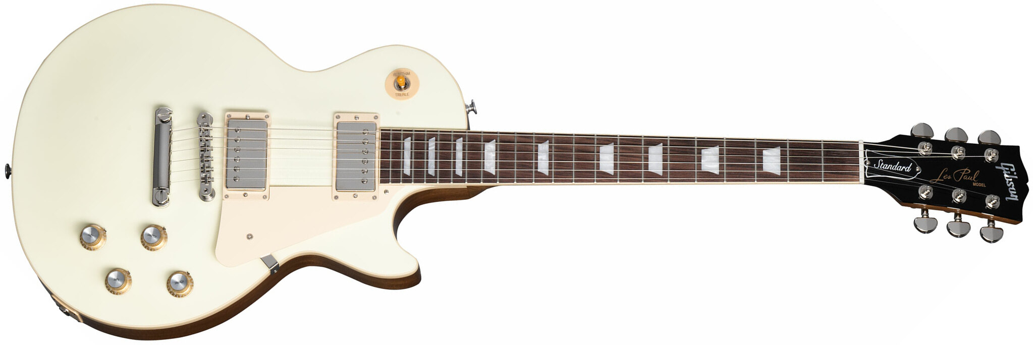 Gibson Les Paul Standard 60s Plain Top 2h Ht Rw - Classic White - Enkel gesneden elektrische gitaar - Main picture
