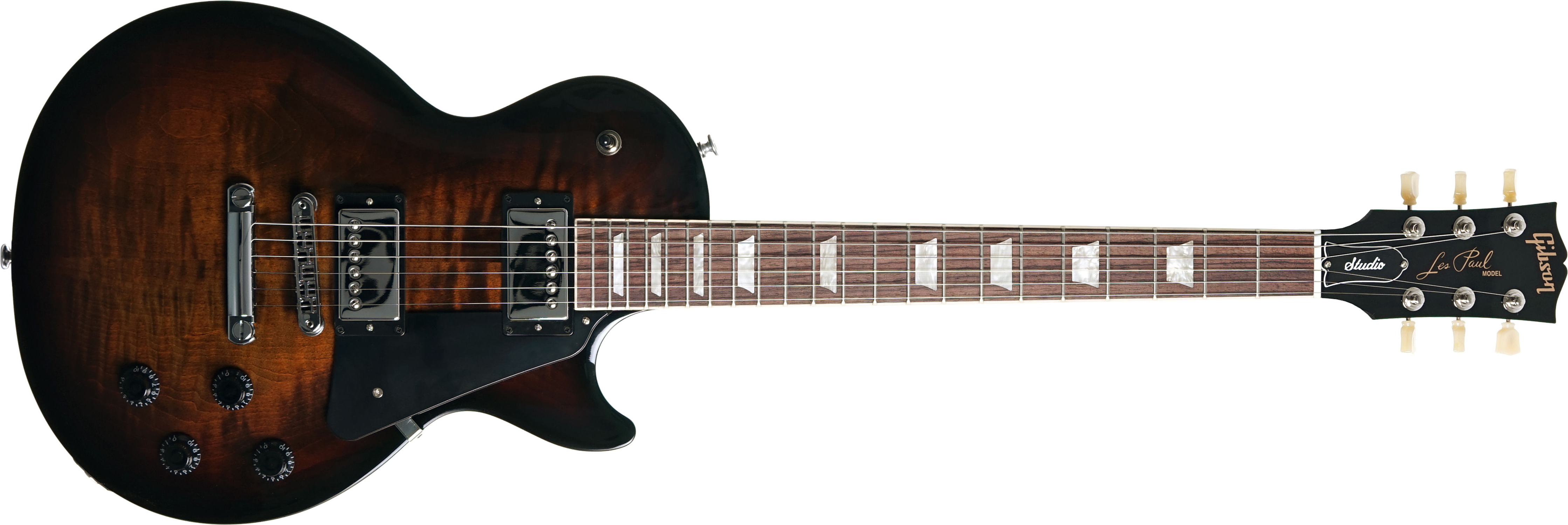 Gibson Les Paul Studio Figured Top Modern Usa 2h Ht Rw - Smokehouse Burst - Single cut gitaar - Main picture