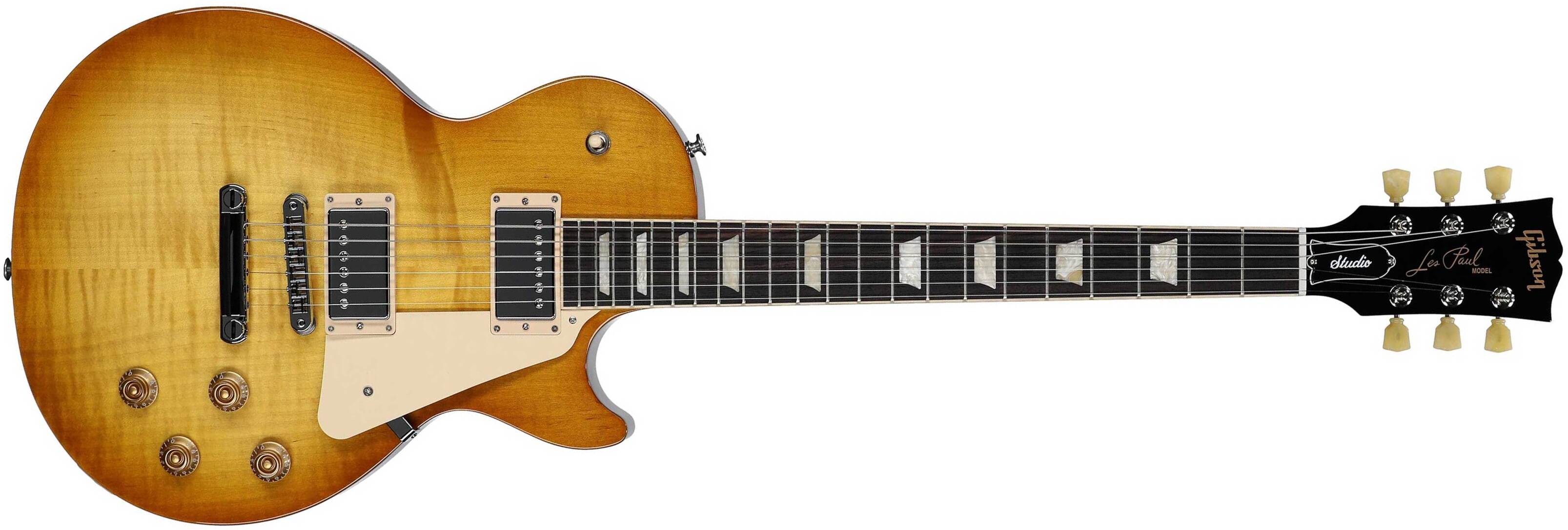 Gibson Les Paul Studio Figured Top Modern Usa 2h Ht Rw - Honey Burst - Single cut gitaar - Main picture