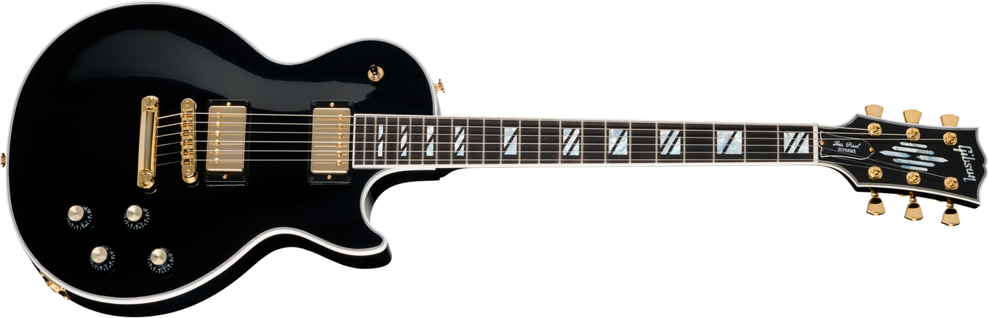 Gibson Les Paul Supreme Modern 2h Ht Eb - Ebony - Single cut gitaar - Main picture