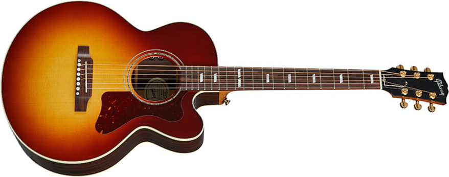 Gibson Parlor Modern Ec Rosewood Small Body Cw Epicea Palissandre Ric - Rosewood Burst - Westerngitaar & electro - Main picture