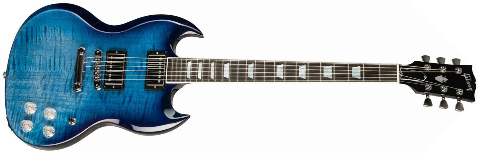 Gibson Sg Modern Modern 2h Ht Eb - Blueberry Fade - Guitarra eléctrica de doble corte. - Main picture