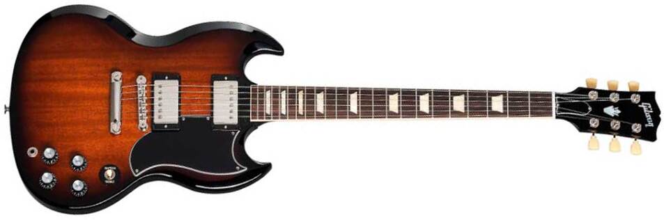 Gibson Sg Standard 1961 Original 2h Ht Rw - Tobacco Sunburst Perimeter - Double cut gitaar - Main picture