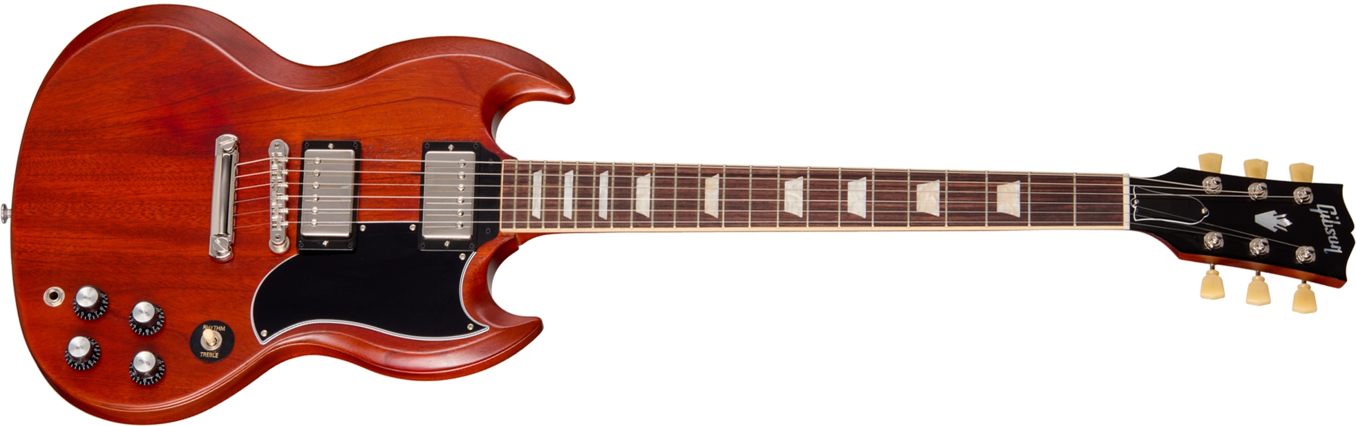 Gibson Sg Standard 1961 Original 2h Ht Rw - Faded Vintage Cherry Satin - Double cut gitaar - Main picture