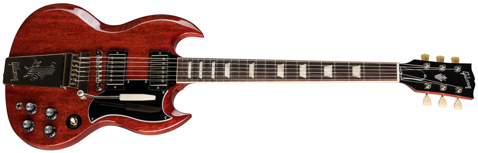 Gibson Sg Standard '61 Maestro Vibrola Original 2h Trem Rw - Retro-rock elektrische gitaar - Main picture
