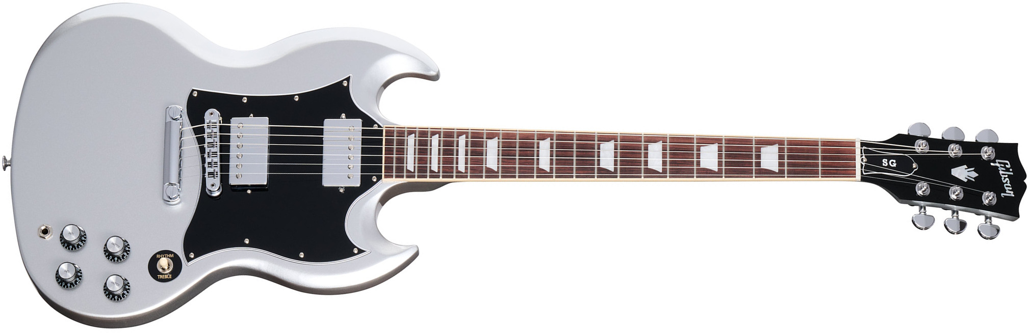 Gibson Sg Standard Custom Color 2h Ht Rw - Silver Mist - Guitarra eléctrica de doble corte. - Main picture
