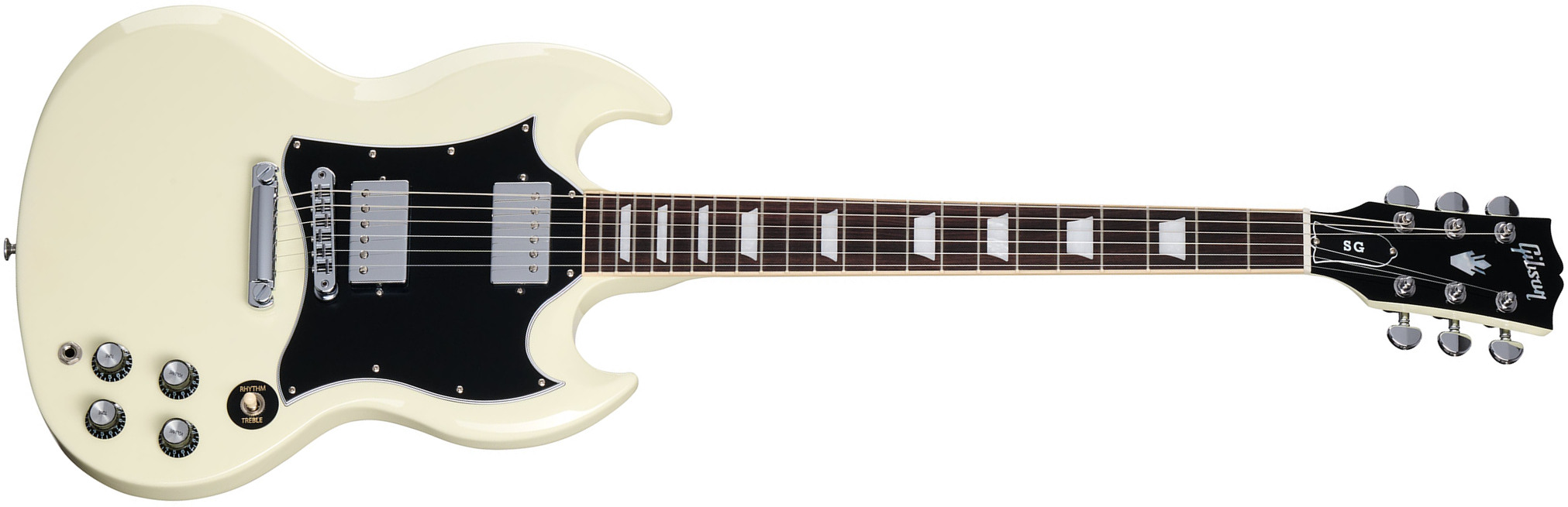 Gibson Sg Standard Custom Color 2h Ht Rw - Classic White - Guitarra eléctrica de doble corte. - Main picture