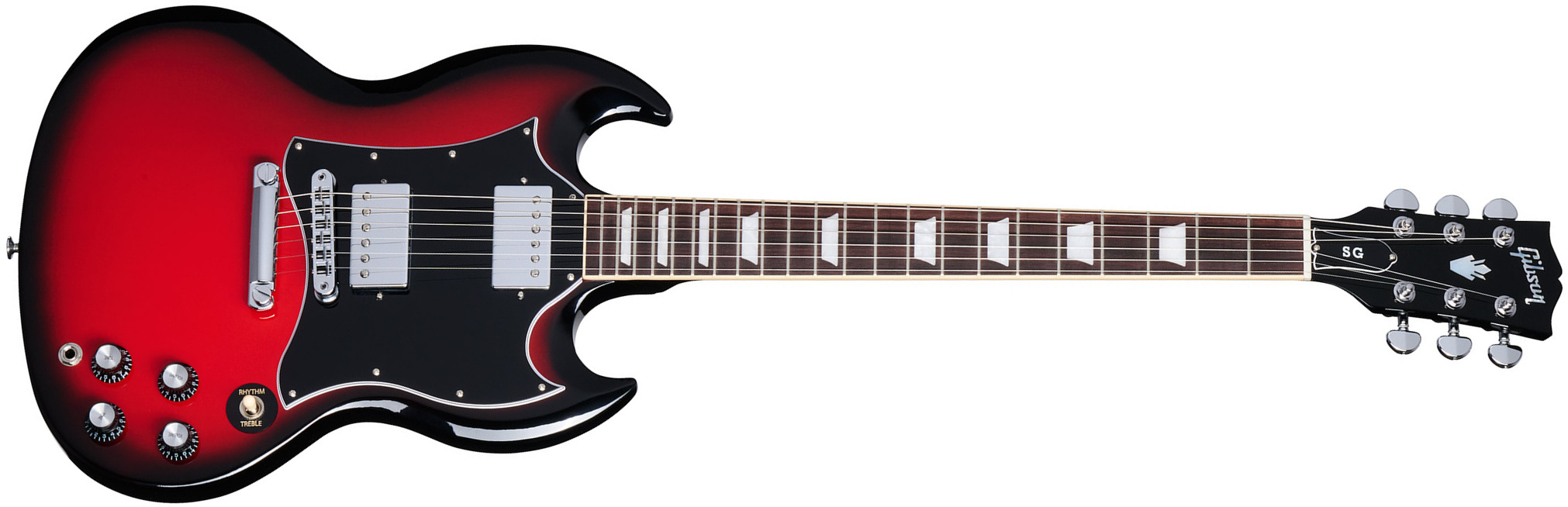 Gibson Sg Standard Custom Color 2h Ht Rw - Cardinal Red Burst - Guitarra eléctrica de doble corte. - Main picture