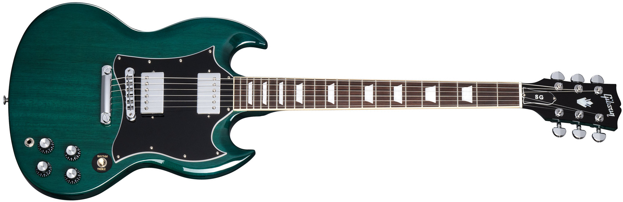 Gibson Sg Standard Custom Color 2h Ht Rw - Translucent Teal - Guitarra eléctrica de doble corte. - Main picture