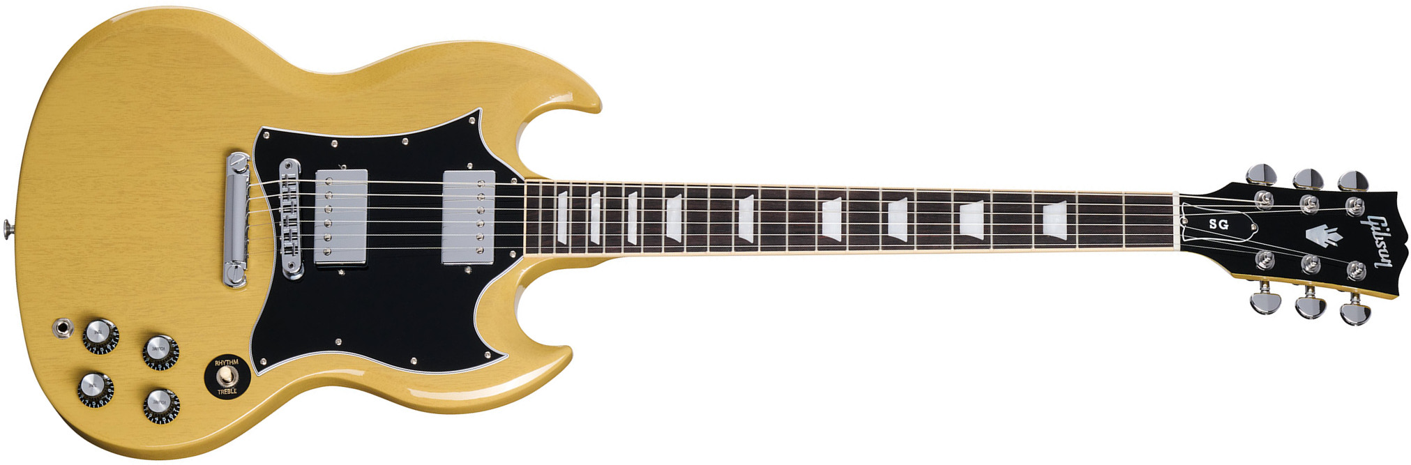 Gibson Sg Standard Custom Color 2h Ht Rw - Tv Yellow - Guitarra eléctrica de doble corte. - Main picture