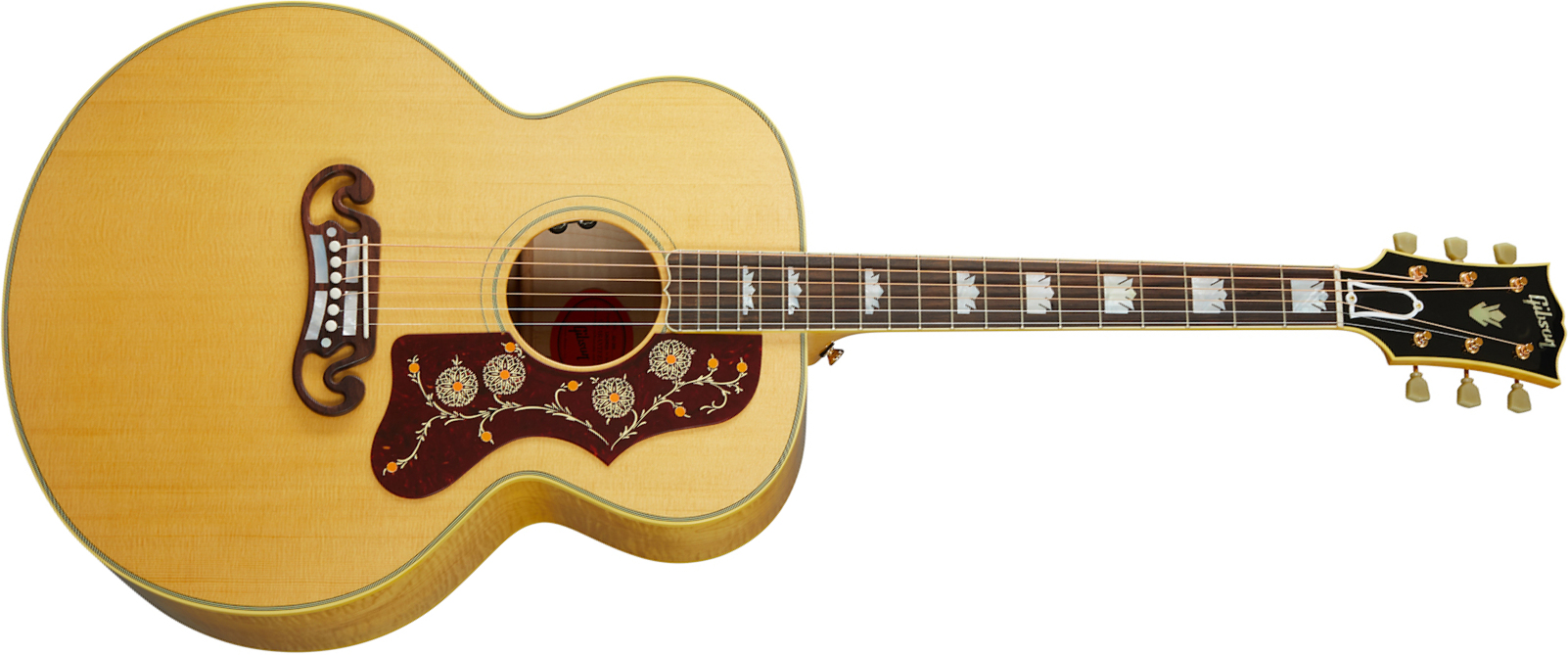 Gibson Sj-200 Original 2020 Super Jumbo Epicea Erable Rw - Antique Natural - Elektro-akoestische gitaar - Main picture