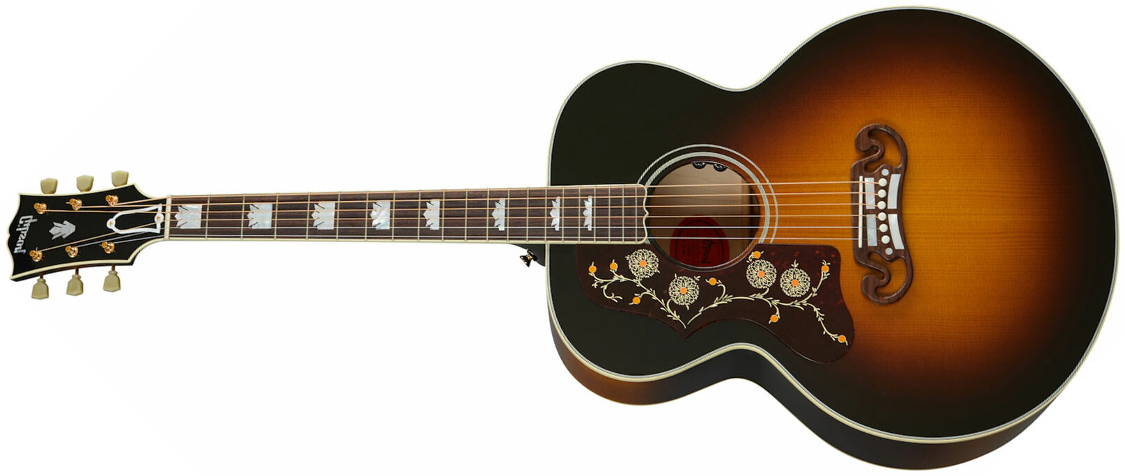 Gibson Sj-200 Original Gaucher 2020 Super Jumbo Epicea Erable Rw - Vintage Sunburst - Westerngitaar & electro - Main picture