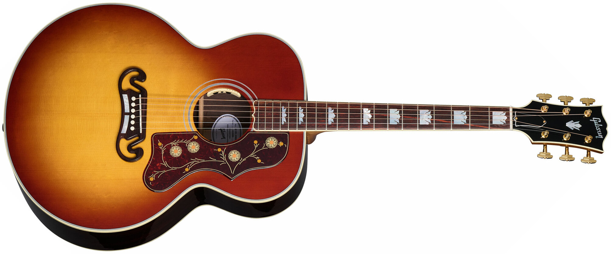 Gibson Sj-200 Standard Rosewood Super Jumbo Epicea Palissandre Rw - Rosewood Burst - Elektro-akoestische gitaar - Main picture