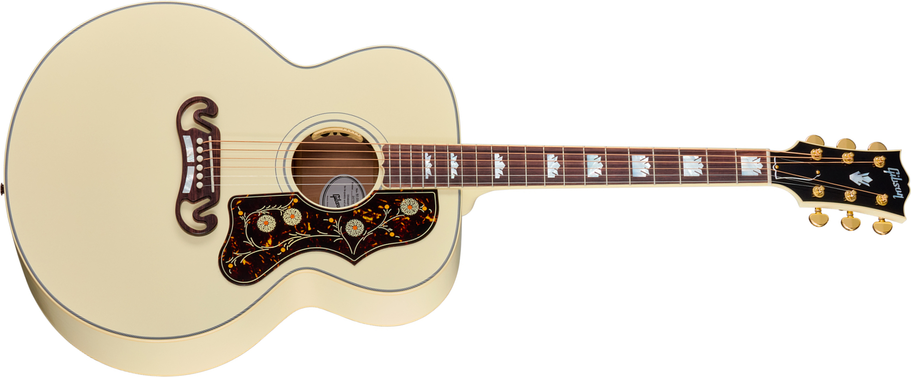 Gibson Sj200 Standard (baggs Hifi Dna) Jumbo 2026 Epicea Erable Rw - Classic White - Folk gitaar - Main picture