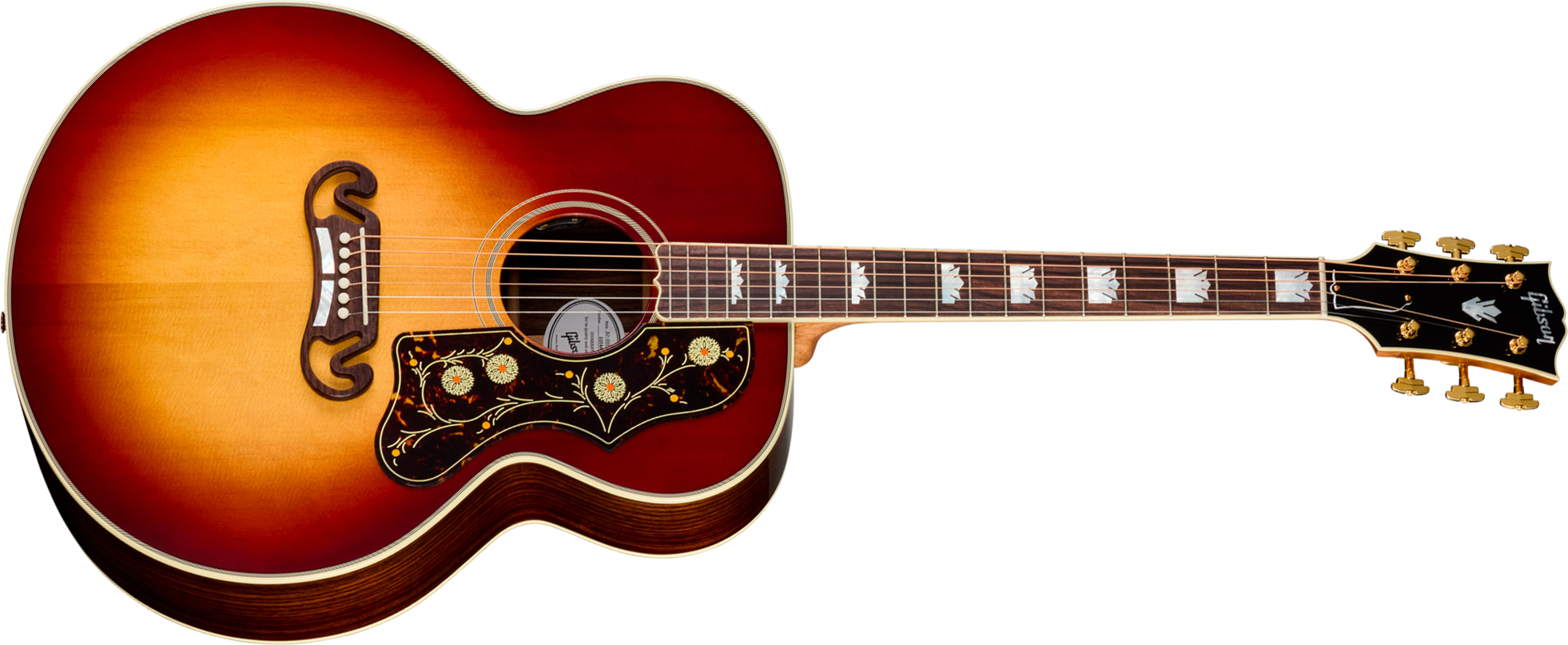 Gibson Sj200 Standard Rosewood (baggs Hifi Dna) Jumbo Epicea Palissandre Rw - Rosewood Burst - Folk gitaar - Main picture