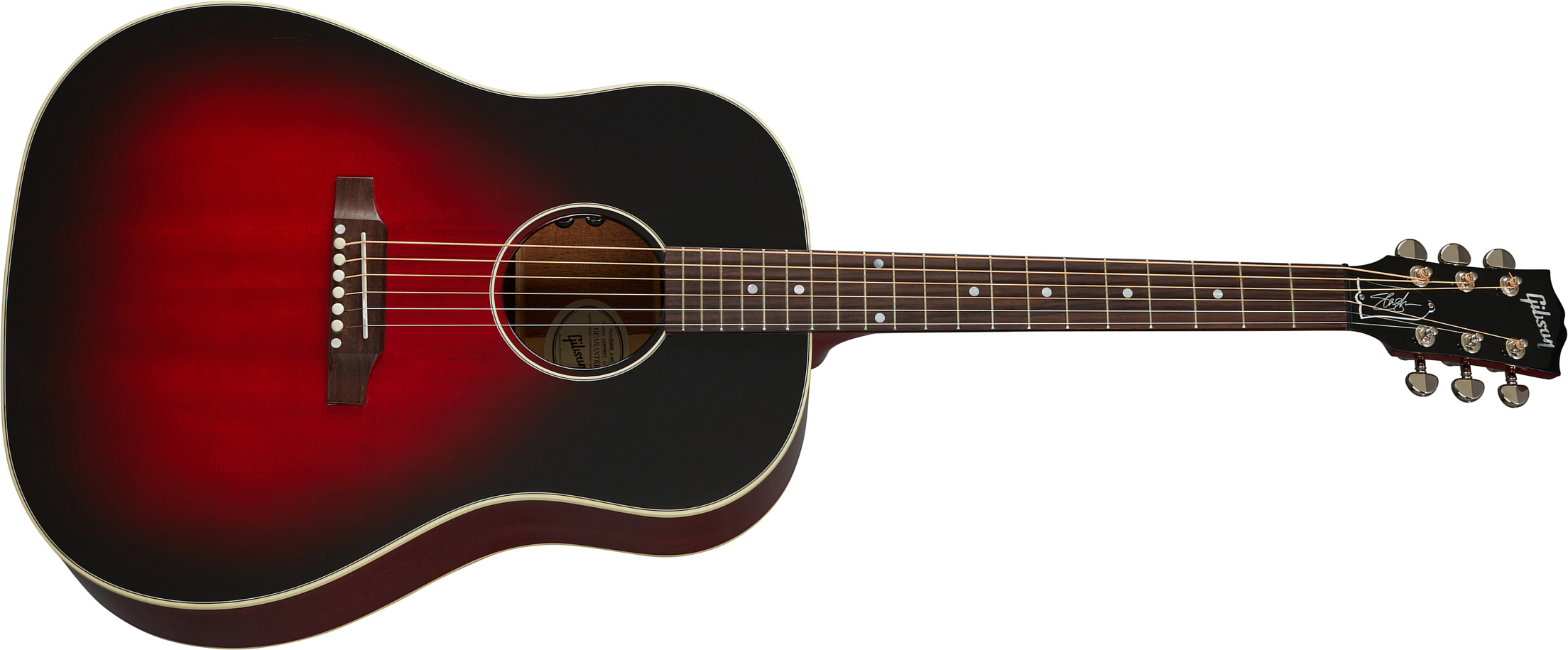 Gibson Slash J-45 2020 Signature Epicea Acajou Rw - Vermillion Burst - Elektro-akoestische gitaar - Main picture