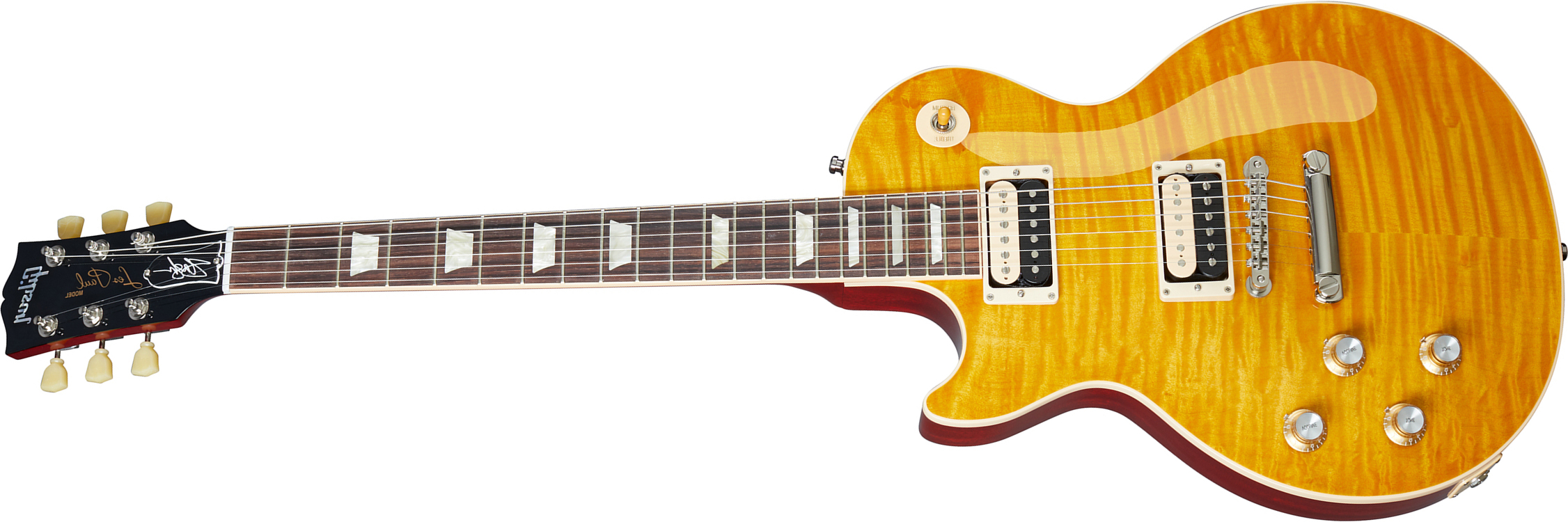 Gibson Slash Les Paul Standard 50's Lh Original 2020 Signature Gaucher 2h Ht Rw - Appetite Amber - Linkshandige elektrische gitaar - Main picture