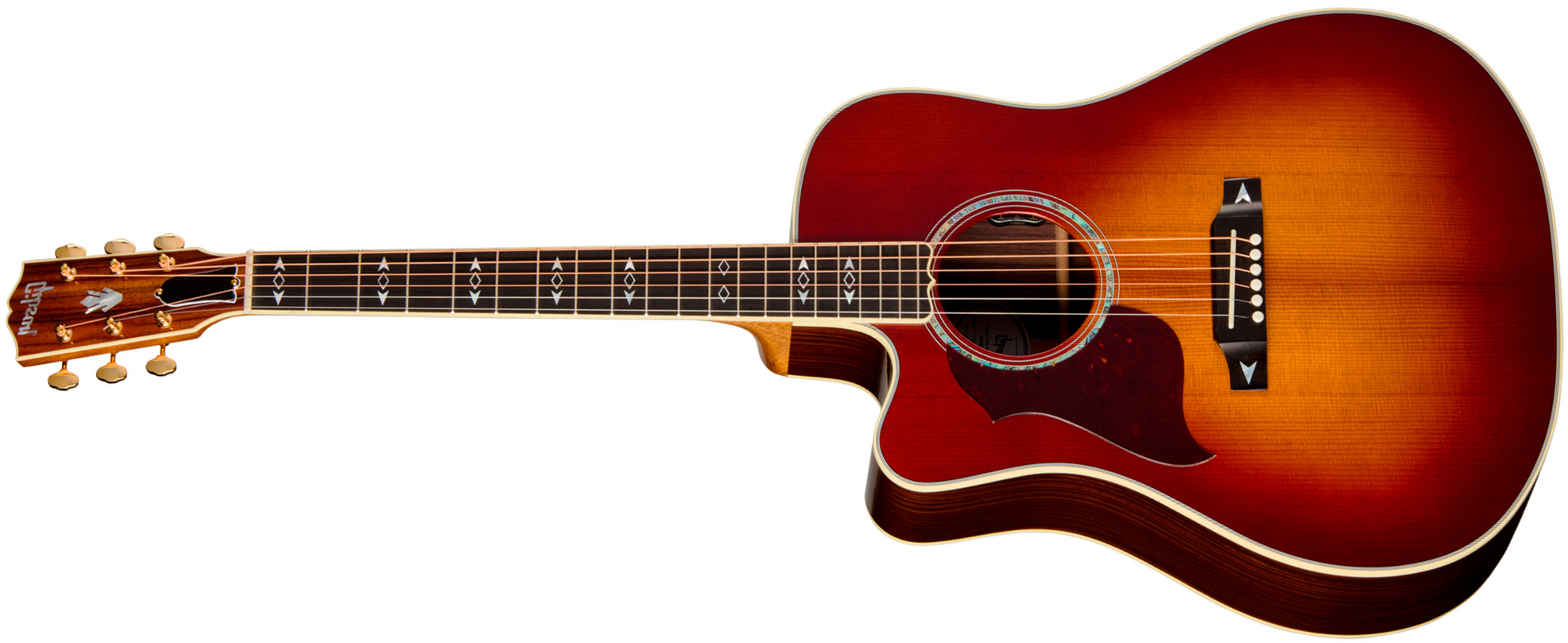 Gibson Songwriter Recording Artist Lh (baggs Hifi Dna) Dreadnought Cw Gaucher Epicea Palissandre Eb - Rosewood Burst - Folk gitaar - Main picture