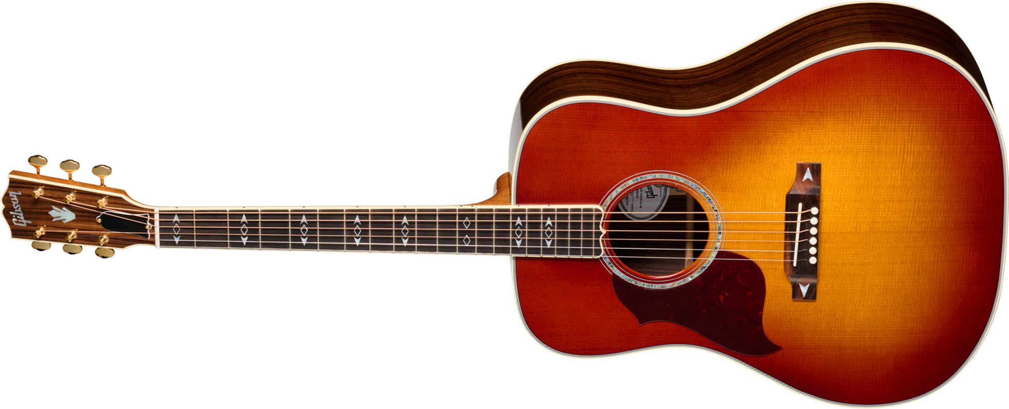Gibson Songwriter Recording Artist Lh (baggs Hifi Dna) Dreadnought Gaucher Epicea Palissandre Eb - Rosewood Burst - Folk gitaar - Main picture