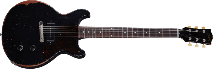 Gibson Custom Shop Murphy Lab 1960 Les Paul Junior Double Cut Reissue - Ultra heavy aged ebony