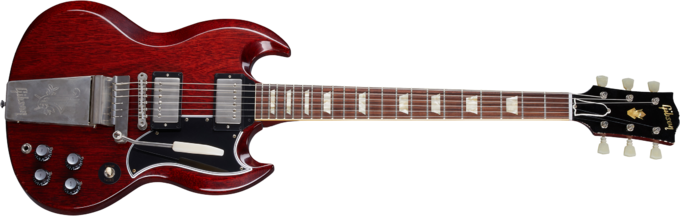 Gibson Custom Shop Murphy Lab 1964 SG Standard Maestro Reissue - Ultra light aged cherry red