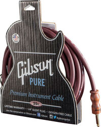 Pure Premium Instrument Cable 25ft / 7.62m - Cherry