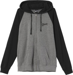 Sweatshirt Gibson Logo Full-Zip Hoodie Medium - Grey - M