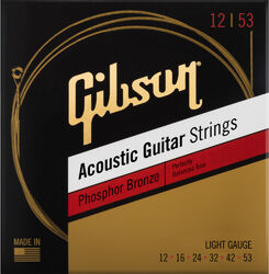 Westerngitaarsnaren  Gibson SAG-PB12 Acoustic Guitar 6-String Set Phosphor Bronze 12-53