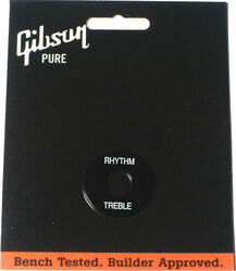 Keuzeschakelaar plaat Gibson Switch Washer - Black w/ White Imprint