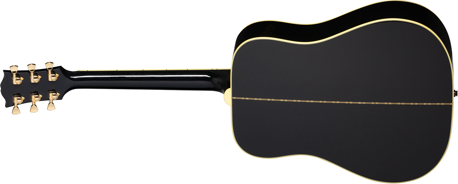 Gibson Custom Shop Artist Elvis Presley Dove Signature Dreadnought Epicea Erable Rw - Ebony - Elektro-akoestische gitaar - Variation 1