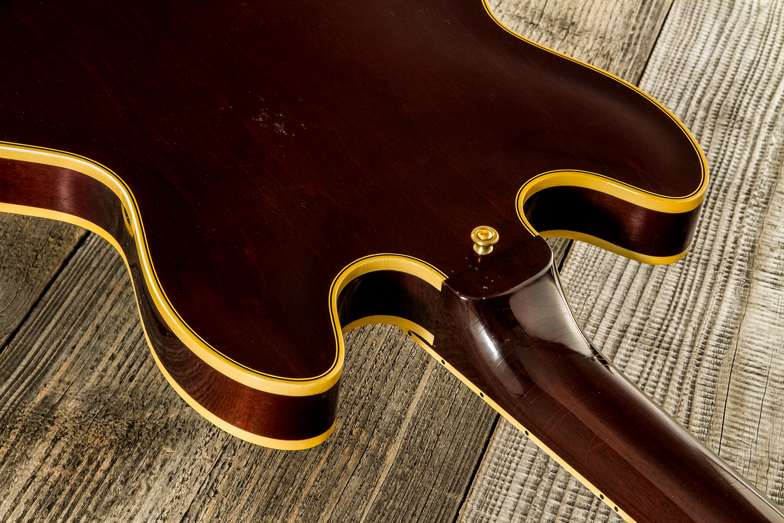 Gibson Custom Shop Bb King Es355 1974 Rumble In The Jungle 2h Trem Eb #bbes33505 - Murphy Lab Light Aged Walnut - Semi hollow elektriche gitaar - Vari