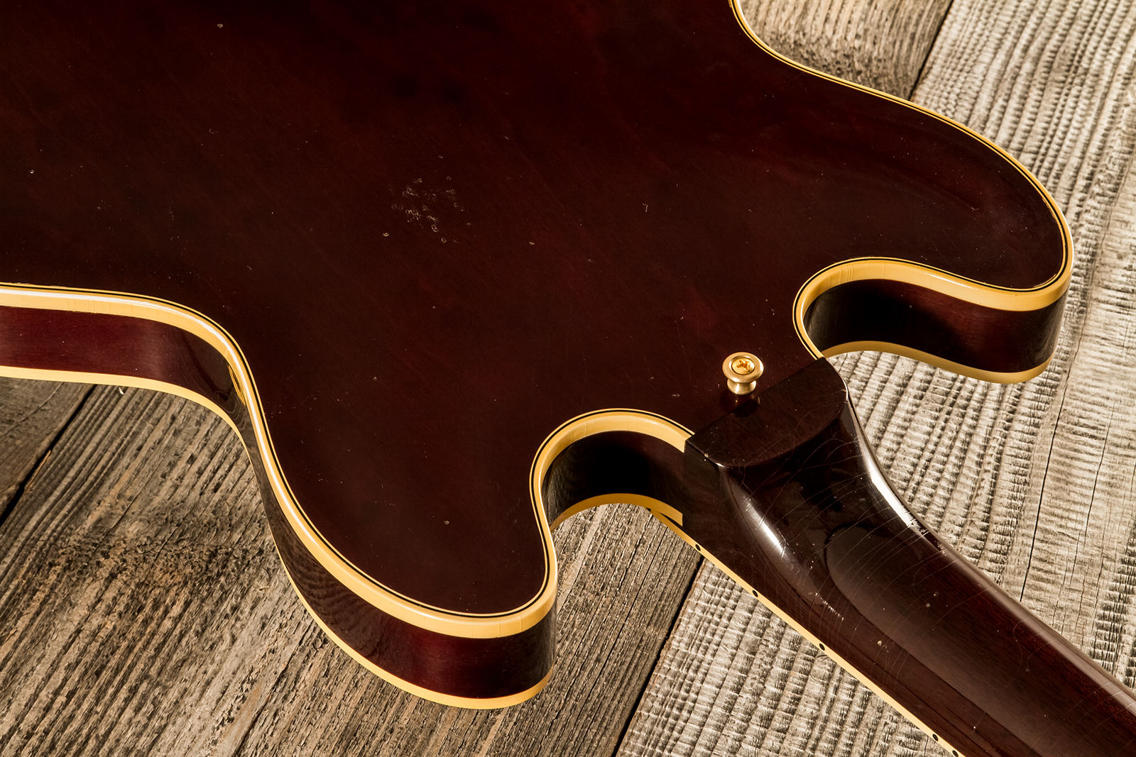 Gibson Custom Shop Bb King Es355 1974 Rumble In The Jungle 2h Trem Eb #bbes33523 - Murphy Lab Light Aged Walnut - Semi hollow elektriche gitaar - Vari
