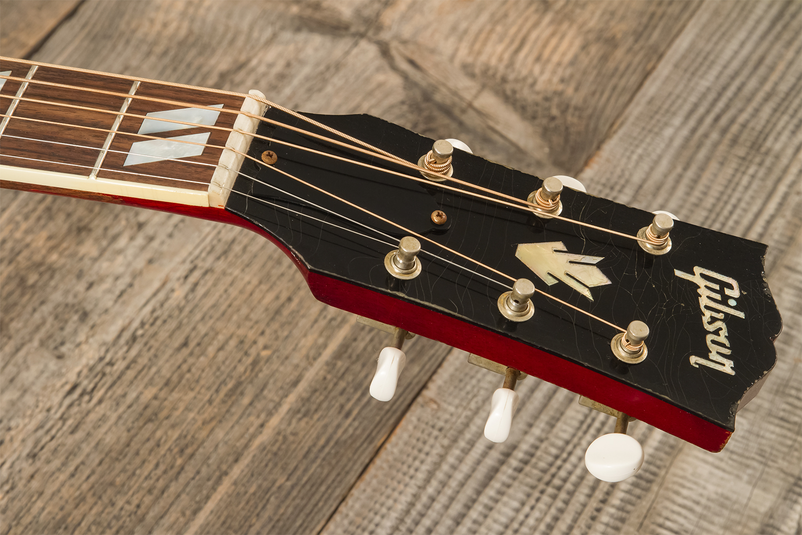 Gibson Custom Shop Country Western 1963 Dreadnought Epicea Acajou Rw - Murphy Lab Heavy Aged Smoked Natural - Folk gitaar - Variation 13