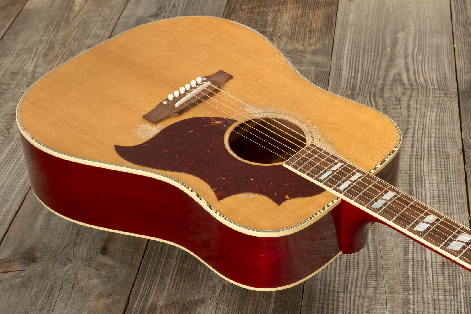 Gibson Custom Shop Country Western 1963 Dreadnought Epicea Acajou Rw - Murphy Lab Heavy Aged Smoked Natural - Folk gitaar - Variation 6